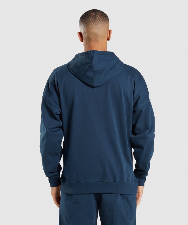 Sudadera Con Capucha Gymshark Essential Oversized Zip Up Azul Marino | e7tnaILc2Tv