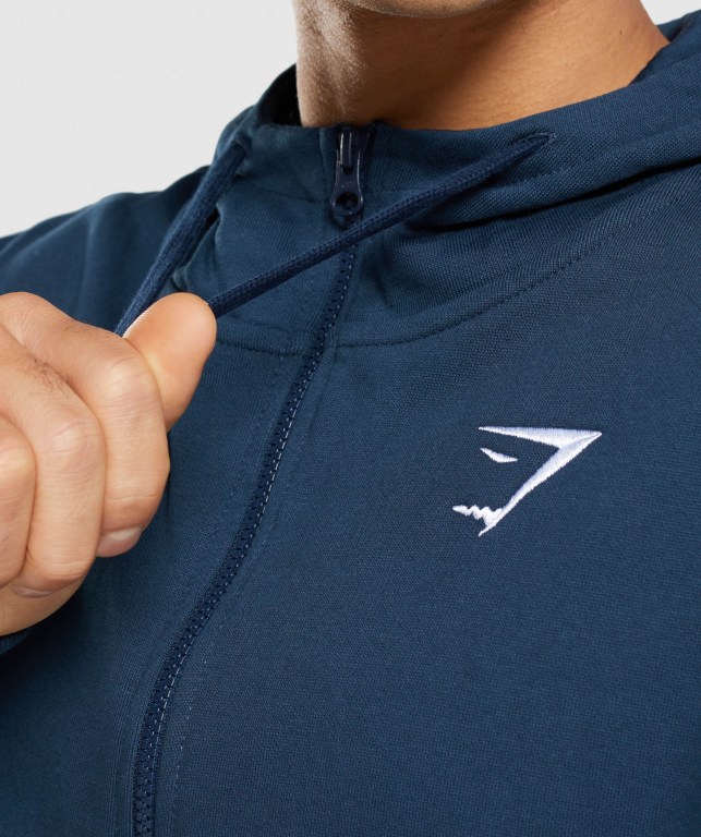 Sudadera Con Capucha Gymshark Essential Oversized Zip Up Azul Marino | e7tnaILc2Tv