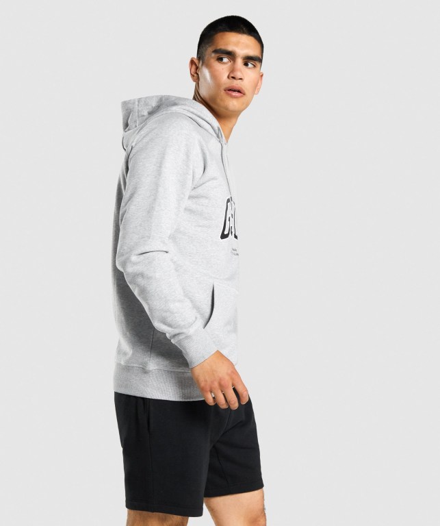 Sudadera Con Capucha Gymshark GSLC Collegiate Gris Claro | DxfqzpVKrxG