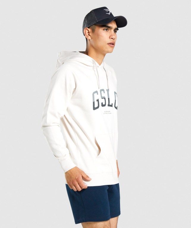 Sudadera Con Capucha Gymshark GSLC Collegiate Creme | pXz1WF7oDdp