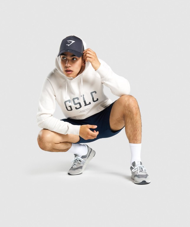 Sudadera Con Capucha Gymshark GSLC Collegiate Creme | pXz1WF7oDdp