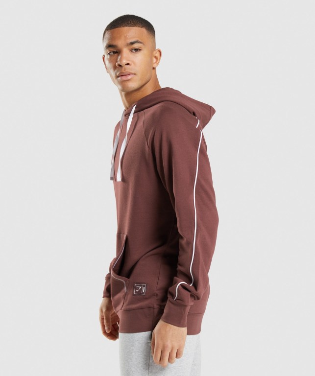 Sudadera Con Capucha Gymshark Recess Rosas Marrones Blancas | yurjI5nVV5g