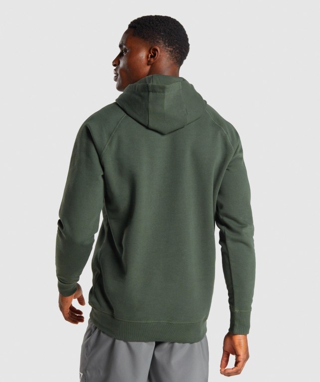 Sudadera Con Capucha Gymshark Sharkhead Infill Verde Oscuro | DHwqTjXvSNj