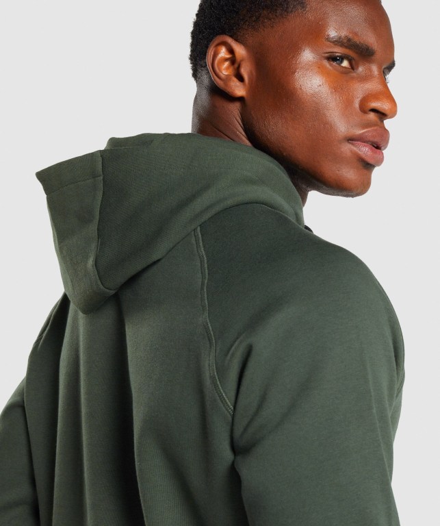 Sudadera Con Capucha Gymshark Sharkhead Infill Verde Oscuro | DHwqTjXvSNj