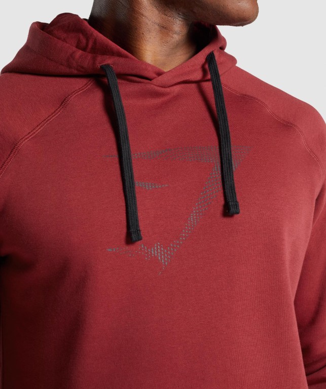 Sudadera Con Capucha Gymshark Sharkhead Infill Burdeos | la1IfTTo2Og