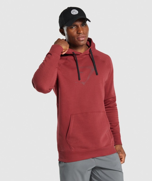 Sudadera Con Capucha Gymshark Sharkhead Infill Burdeos | la1IfTTo2Og