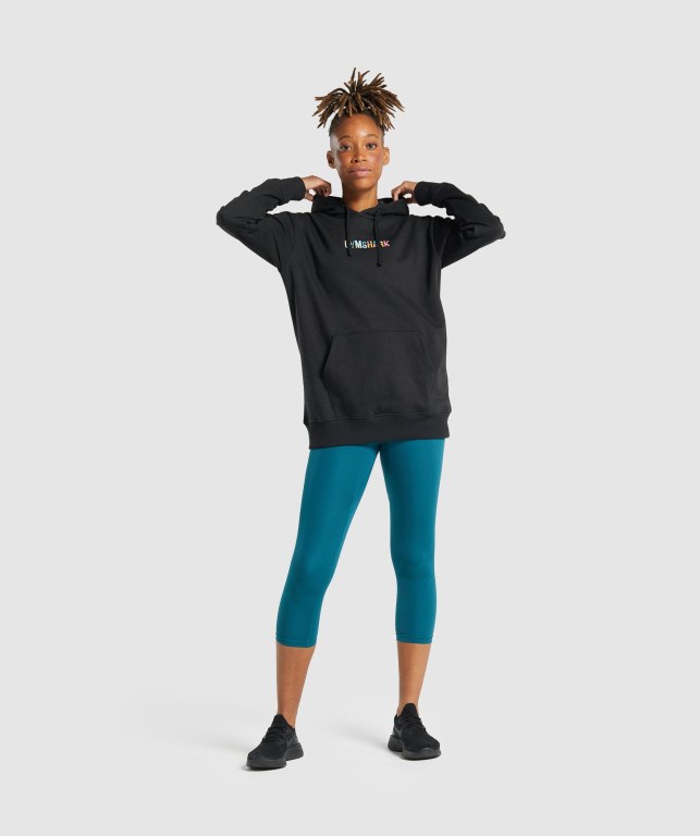 Sudadera Con Capucha Gymshark Sundae Graphic Oversized Negras | aKHoZRmyvFz