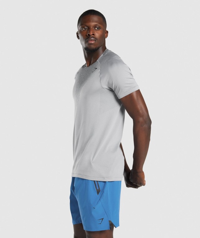 Sudaderas Gymshark Apex Contrast Seamless Gris | xDWHHHHKTHK