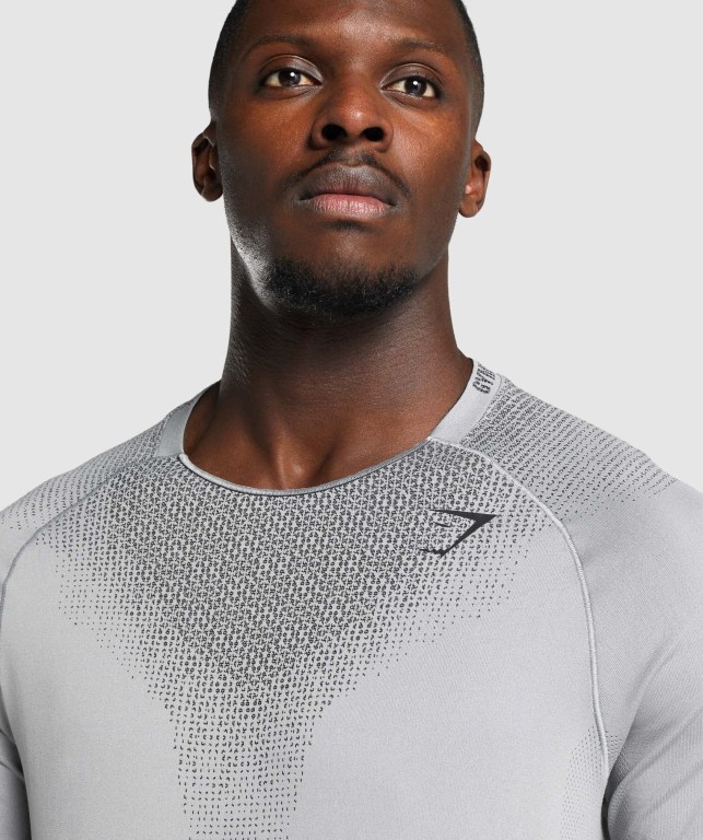 Sudaderas Gymshark Apex Contrast Seamless Gris | xDWHHHHKTHK