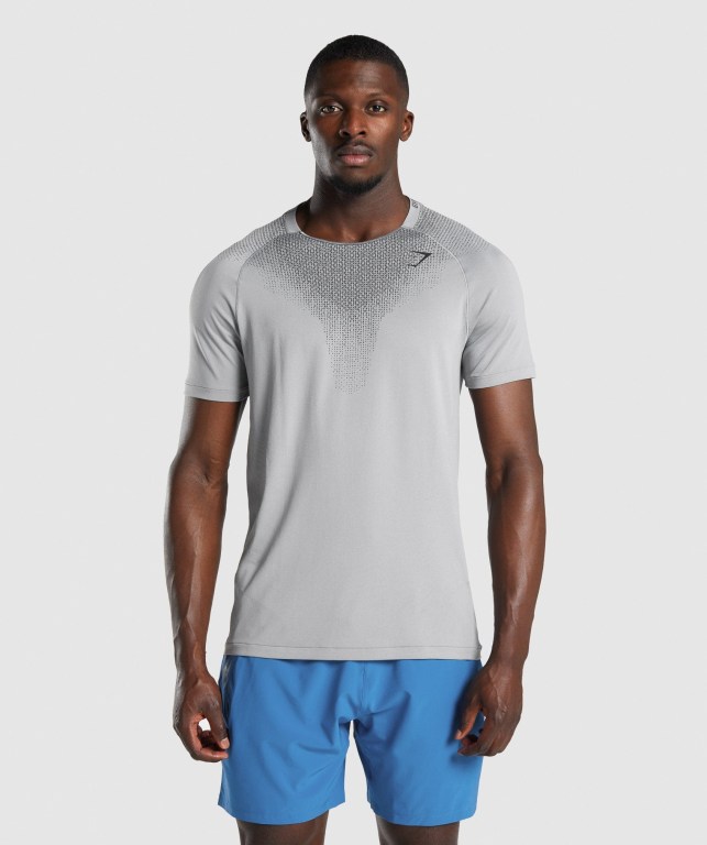 Sudaderas Gymshark Apex Contrast Seamless Gris | xDWHHHHKTHK