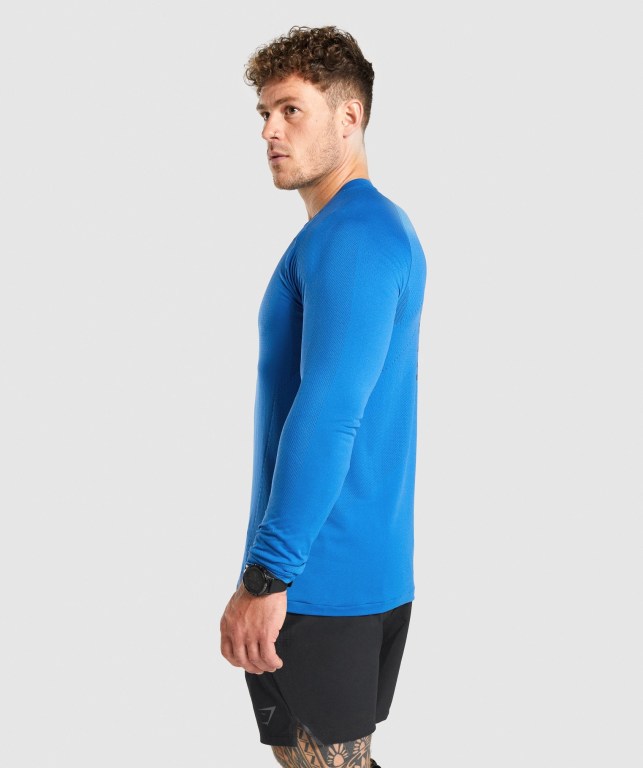 Sudaderas Gymshark Apex Seamless Azules | JGaqbWDtYAa