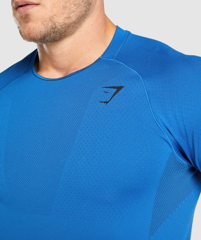 Sudaderas Gymshark Apex Seamless Azules | JGaqbWDtYAa