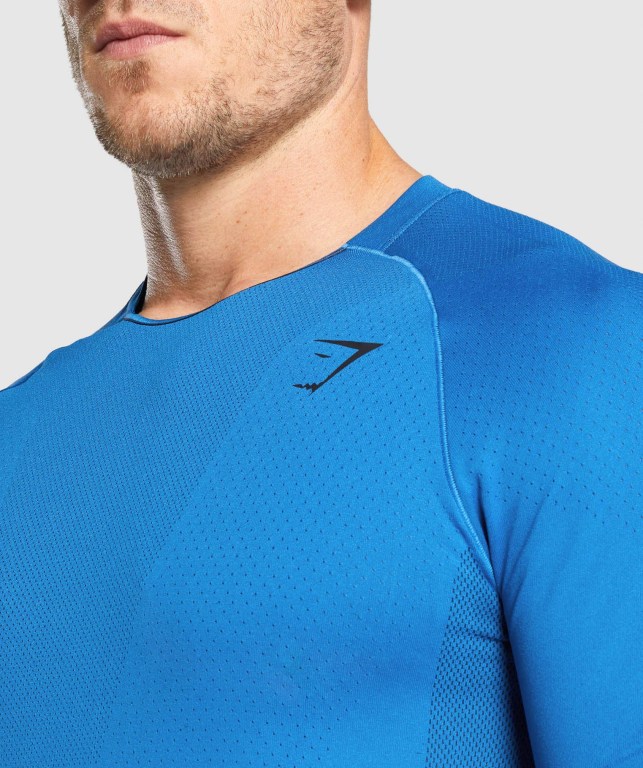 Sudaderas Gymshark Apex Seamless Azules | fU9cihdbbiu