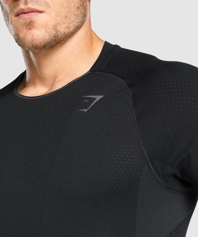 Sudaderas Gymshark Apex Seamless Negras | EmIjZ7TBKCw