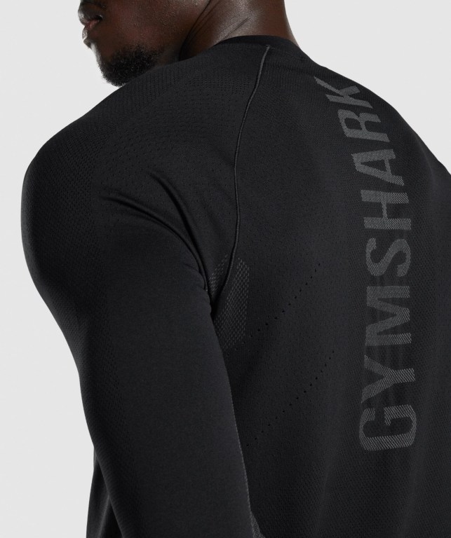 Sudaderas Gymshark Apex Seamless Negras | jWnN22MToeg