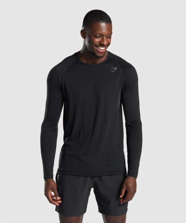 Sudaderas Gymshark Apex Seamless Negras | jWnN22MToeg