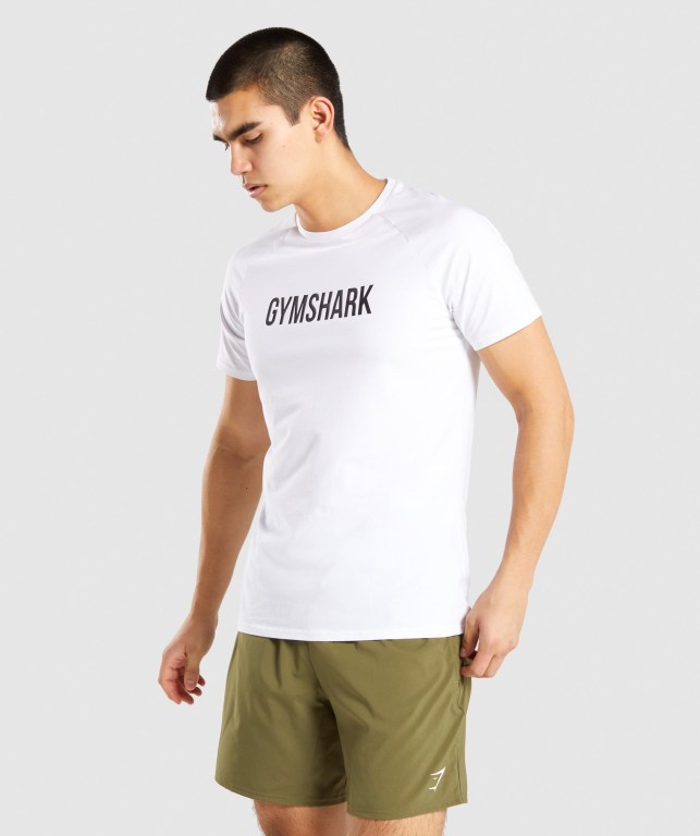 Sudaderas Gymshark Apollo Blancas | 3PK8UrBOOmE