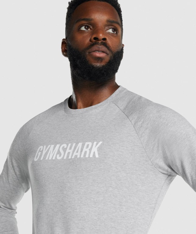 Sudaderas Gymshark Apollo Gris Claro | ErAYmYv5iJE