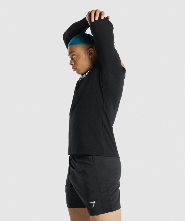 Sudaderas Gymshark Apollo Negras | MHB8BxuThZT