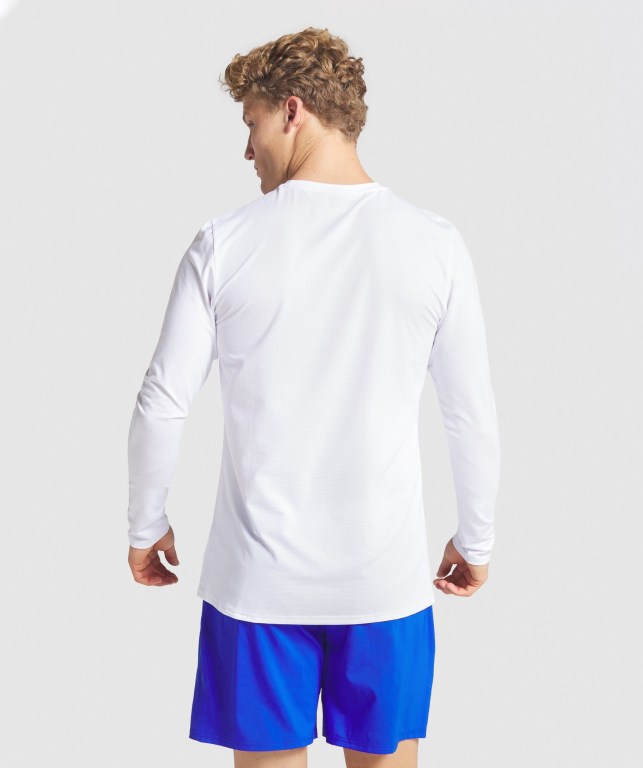 Sudaderas Gymshark Arrival Blancas | 1YfTgeIOKxP