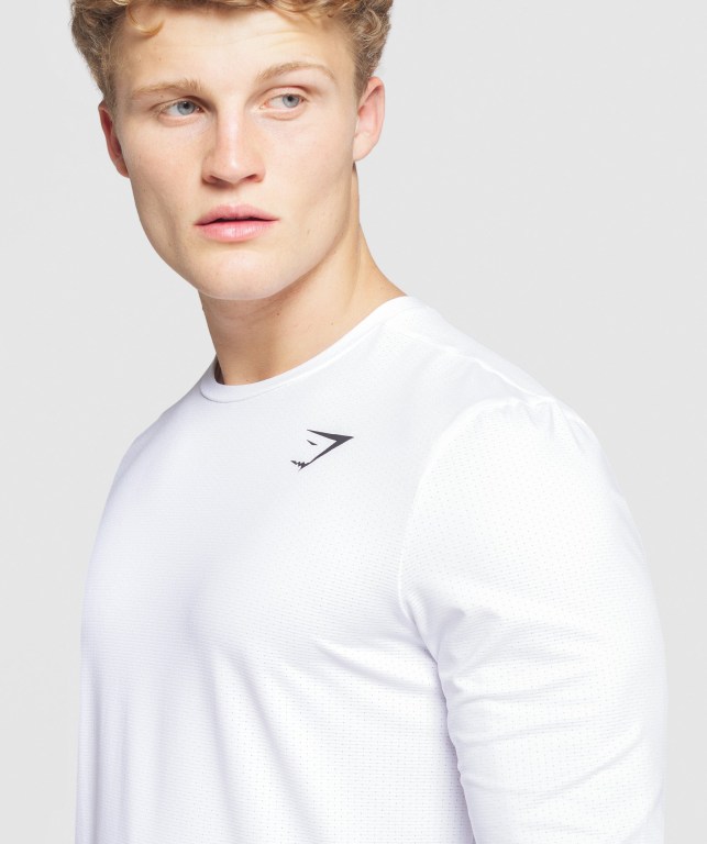 Sudaderas Gymshark Arrival Blancas | 1YfTgeIOKxP