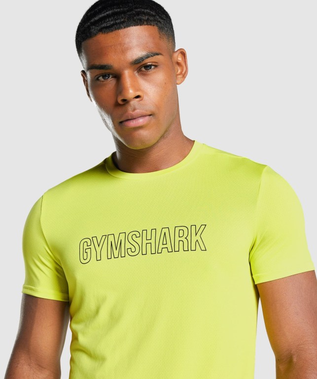 Sudaderas Gymshark Arrival Graphic Amarillo | xXDAUBxrNsK