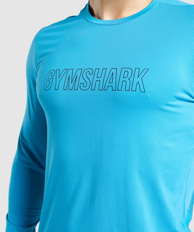 Sudaderas Gymshark Arrival Graphic Azules | SCwBwo6ULgb