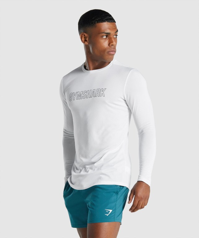 Sudaderas Gymshark Arrival Graphic Blancas | 9otKB7kvbpL