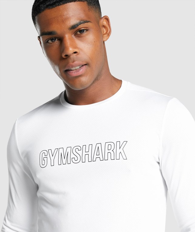 Sudaderas Gymshark Arrival Graphic Blancas | 9otKB7kvbpL