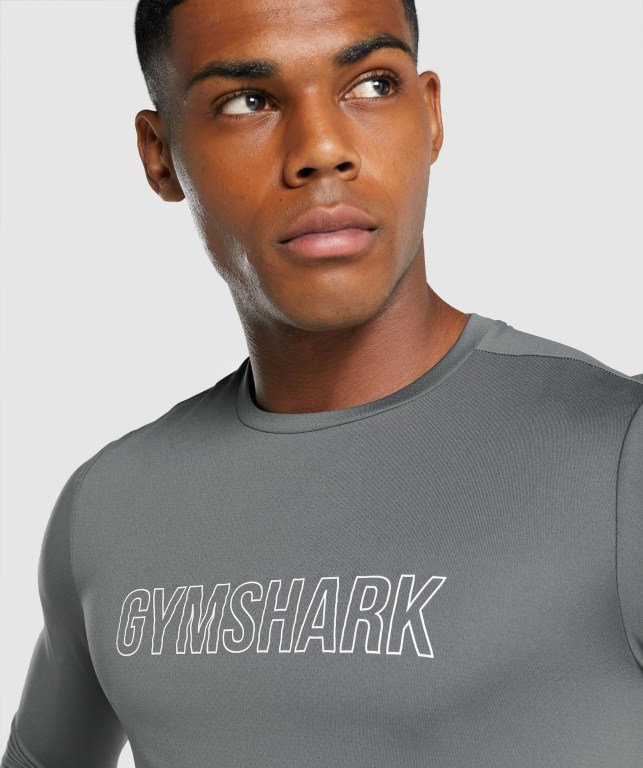 Sudaderas Gymshark Arrival Graphic Gris | gTEvTfHsJyC