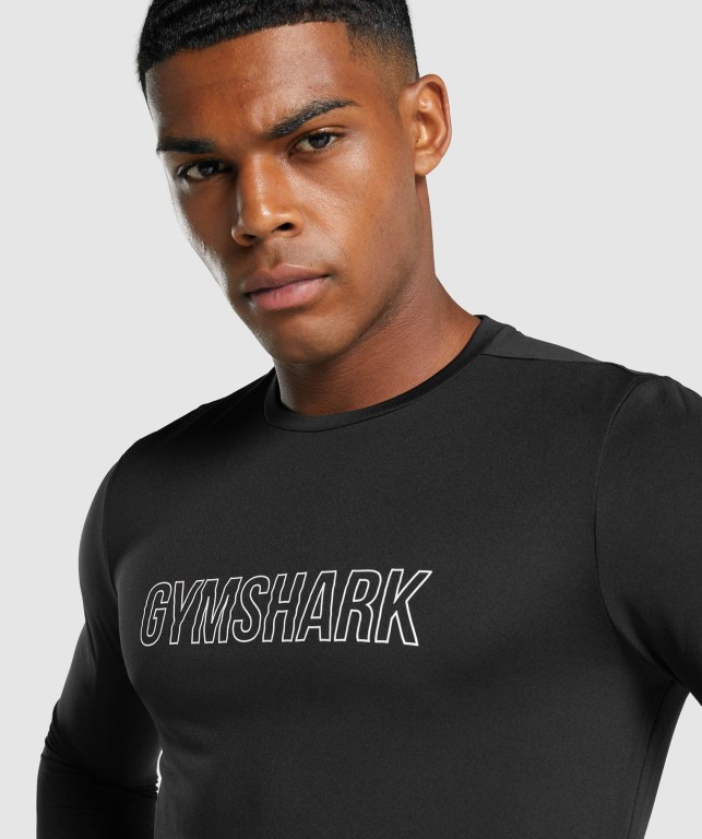 Sudaderas Gymshark Arrival Graphic Negras | bYXh2Ru9k7M