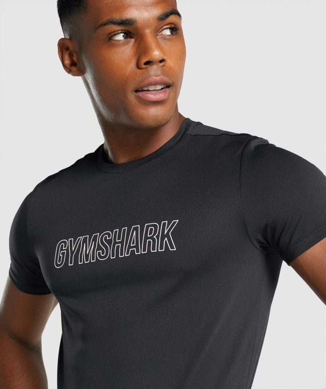 Sudaderas Gymshark Arrival Graphic Negras | kShXjxEdoAj