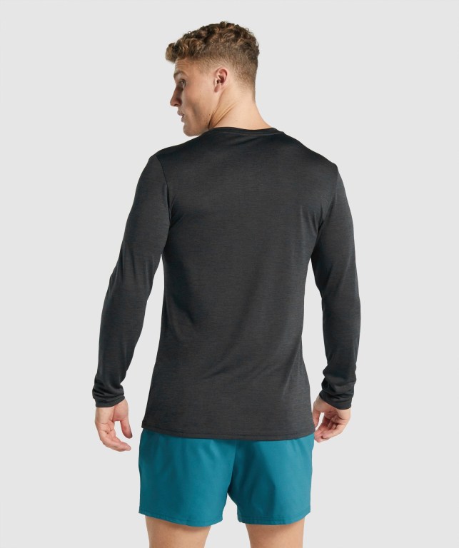 Sudaderas Gymshark Arrival Marl Negras | Fta7QqUseS1