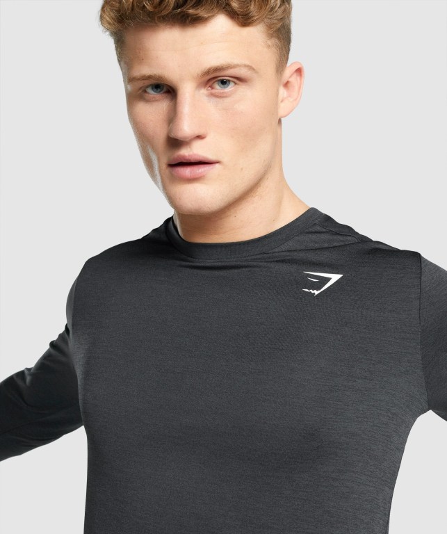 Sudaderas Gymshark Arrival Marl Negras | Fta7QqUseS1