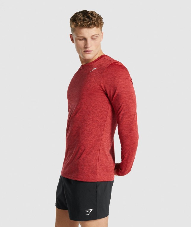 Sudaderas Gymshark Arrival Marl Rojas | uXEcOZ7mBDR