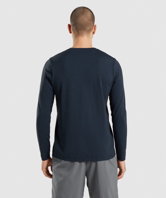 Sudaderas Gymshark Arrival Seamless Azul Marino | Aaauhm9QbPa