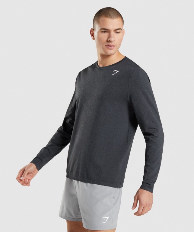 Sudaderas Gymshark Arrival Seamless Negras | LrFgtAkXrEi