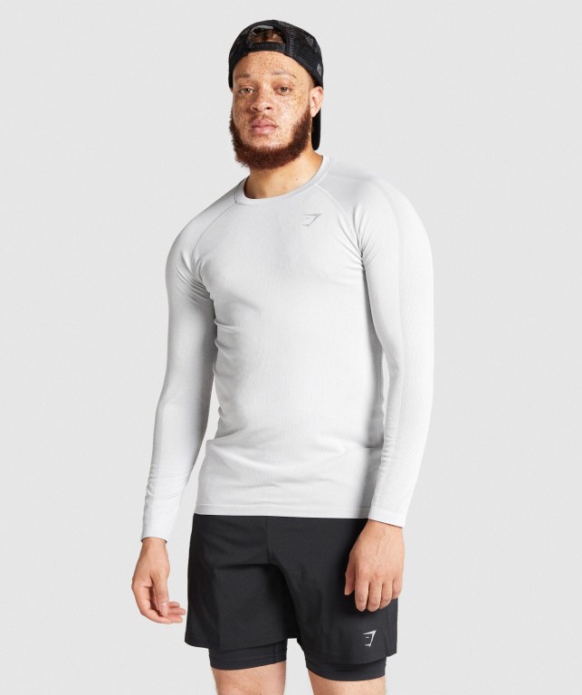 Sudaderas Gymshark Aspect Ligeros Seamless Gris Claro | 6evT7JUAXKR