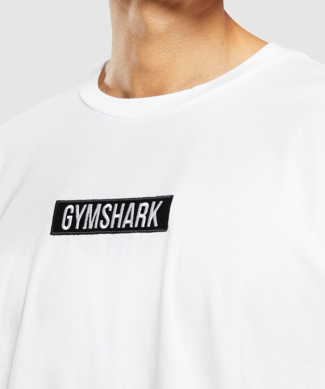 Sudaderas Gymshark Central Oversized Blancas | wMFV4FWhuJX