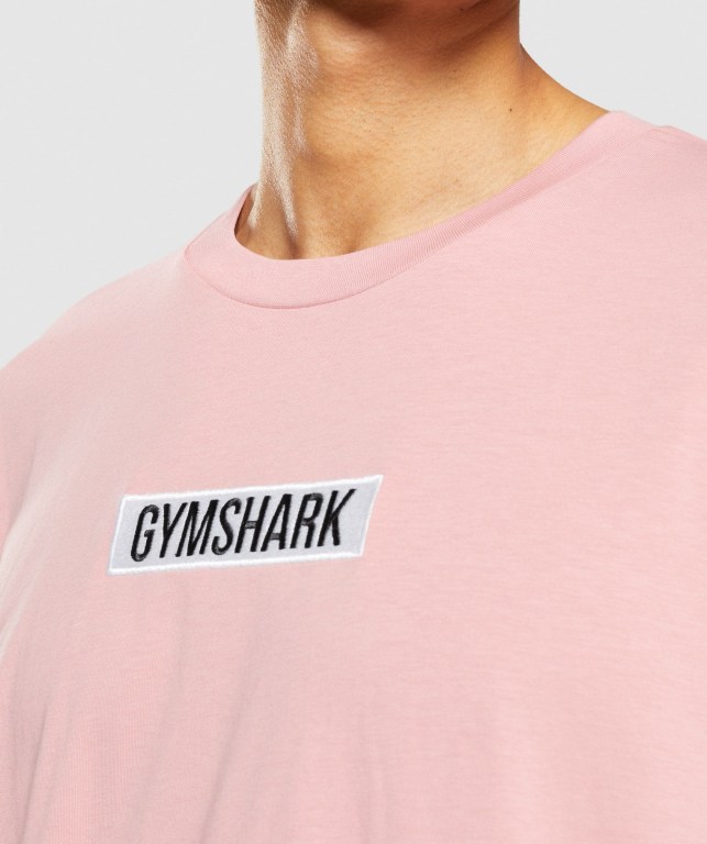 Sudaderas Gymshark Central Oversized Rosas | hIXQumCTTQL