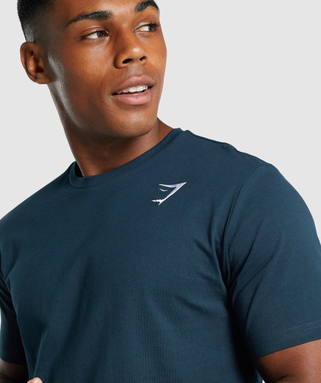 Sudaderas Gymshark Crest Azul Marino | EKs5IWRaBSh