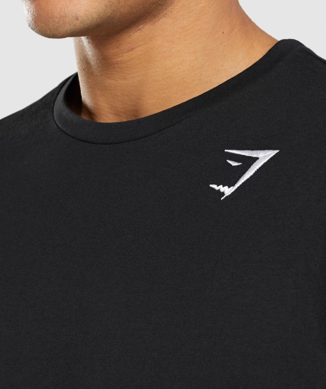 Sudaderas Gymshark Crest Negras | Z3vsfK7LoLd