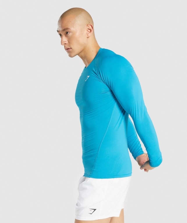 Sudaderas Gymshark Element Baselayer Azules | FAQkSNde3rY