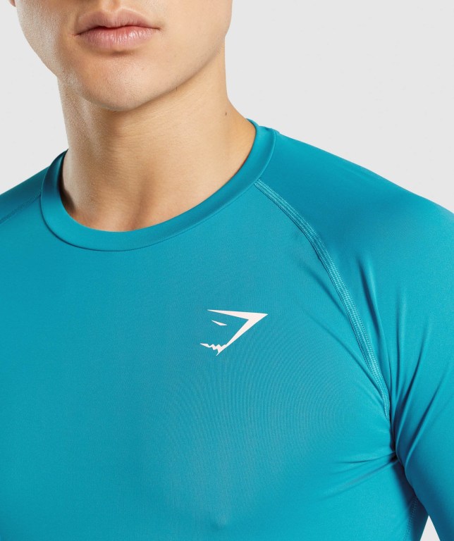 Sudaderas Gymshark Element Baselayer Azules | FAQkSNde3rY