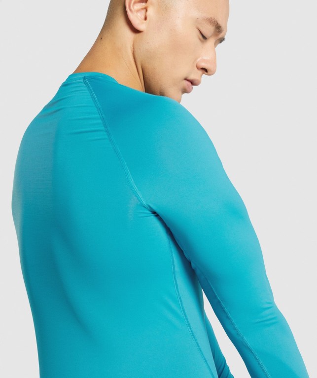 Sudaderas Gymshark Element Baselayer Azules | FAQkSNde3rY