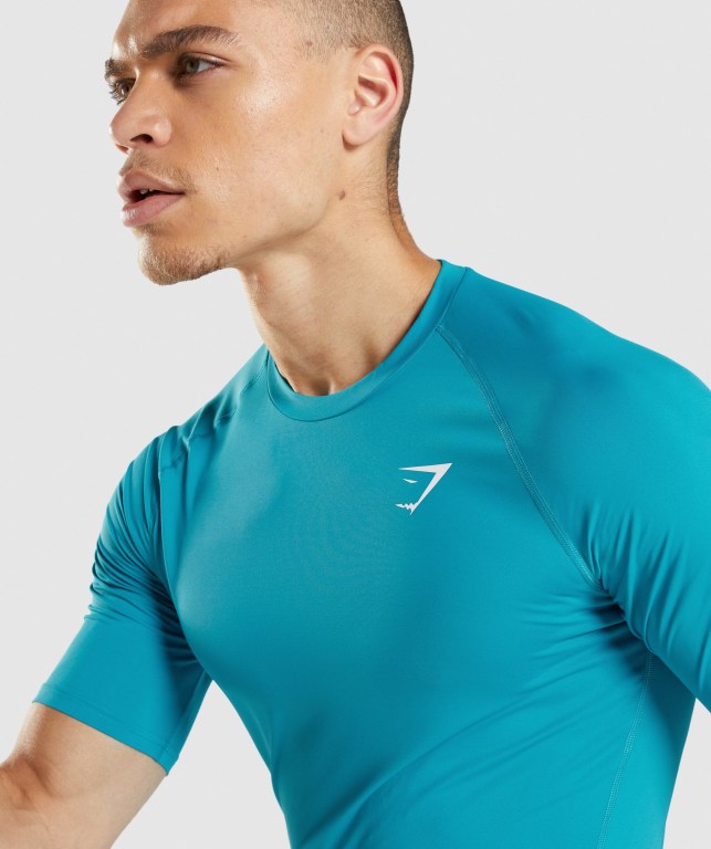 Sudaderas Gymshark Element Baselayer Azules | jCrDAeYXk86