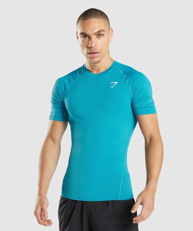 Sudaderas Gymshark Element Baselayer Azules | jCrDAeYXk86