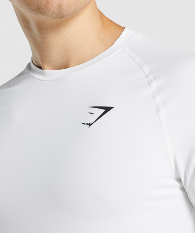 Sudaderas Gymshark Element Baselayer Blancas | hHixNMuB2Mv