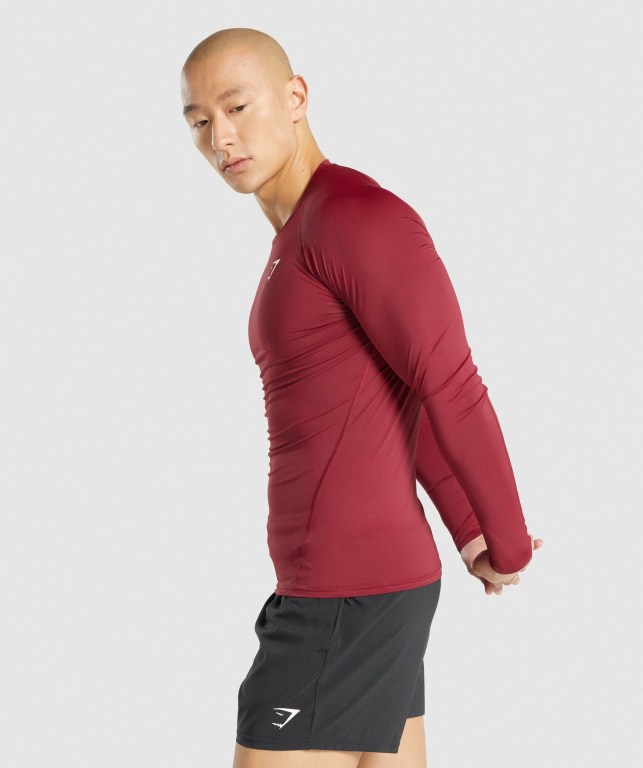 Sudaderas Gymshark Element Baselayer Burdeos | yfJmCsXfakw