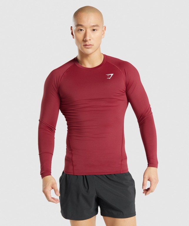 Sudaderas Gymshark Element Baselayer Burdeos | yfJmCsXfakw